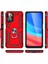 Oppo A76 Kılıf Çift Katmanlı Polikarbon Koruma ve Manyetik Tutucu Stand Yüzük 3