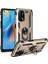 Oppo A74 4g Kılıf Çift Katmanlı Polikarbon Koruma ve Manyetik Tutucu Stand Yüzük 1