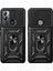 Infinix Hot 12I Kılıf Mıknatıslı Araç Tutucu Yüzük ve Kapaklı Lens Korumalı Sürgülü Tank Kılıf 6