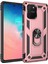 Samsung Galaxy A91 (S10 Lite) Kılıf Çift Katmanlı Polikarbon Koruma ve Manyetik Tutucu Stand Yüzük 1