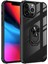 Apple iPhone 13 Pro Max Kılıf Anti-Shock Darbe Önleyici Renkli Kenarlar, Metal Yüzüklü Kılıf 1