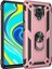 Xiaomi Redmi Note 9s - 9 Pro Kılıf Çift Katmanlı Polikarbon Koruma ve Manyetik Tutucu Stand Yüzük 1