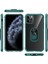 Apple iPhone 11 Pro Max Kılıf Anti-Shock Darbe Önleyici Renkli Kenarlar, Metal Yüzüklü Kılıf 2