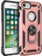 Apple iPhone 7 - 8 - Se Kılıf Çift Katmanlı Polikarbon Koruma ve Manyetik Tutucu Stand Yüzük 1