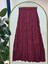 Tirola Kırışık Kumaş ETEK-KN4514 Bordo 2
