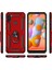 Samsung Galaxy M11 Kılıf Çift Katmanlı Polikarbon Koruma ve Manyetik Tutucu Stand Yüzük 5