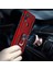 Samsung Galaxy M11 Kılıf Çift Katmanlı Polikarbon Koruma ve Manyetik Tutucu Stand Yüzük 6