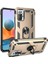 Xiaomi Redmi Note 10 Pro Kılıf Çift Katmanlı Polikarbon Koruma ve Manyetik Tutucu Stand Yüzük 1