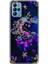 General Mobile Gm 21 Pro Kılıf Pure Modern Desenli Silikon Kapak Ayyıldız Neon Mandala 1