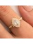 Carla 1.10 CT Mekik Pırlanta Montörü(Mekik)Taşlı Evlilik Teklifi Kadın 925 Ayar Gümüş Yüzük 8