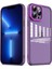 Apple iPhone 13 Pro Max Uyumlu Kamera Korumalı Transparan Metal Platin Kaplamalı Lux Kapak 2