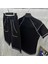 Unisex Karoyaka Dikişli Şortlu Takım - Siyah 4
