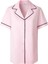 Modal Biyeli Şortlu Pijama Takımı / Pembe 2