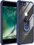Apple iPhone 7 /8 Plus Kılıf Anti-Shock Darbe Önleyici Renkli Kenarlar, Metal Yüzüklü Kılıf 1