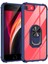 Apple iPhone 7/8/se Kılıf Anti-Shock Darbe Önleyici Renkli Kenarlar, Metal Yüzüklü Kılıf 1