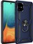 Samsung Galaxy A71 Uyumlu Kılıf Çift Katmanlı Polikarbon Koruma ve Manyetik Tutucu Stand Yüzük 1
