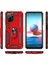 Xiaomi Redmi Note 10S Kılıf Çift Katmanlı Polikarbon Koruma ve Manyetik Tutucu Stand Yüzük 2