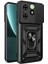 Tecno Spark Go 2024 Kılıf Mıknatıslı Araç Tutucu Yüzük ve Kapaklı Lens Korumalı Sürgülü Tank Kılıf 1