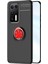 Huawei P40 Kılıf Range Yüzüklü Silikon - Siyah-Kırmızı Svlrs 1