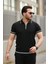 Erkek Fermuarlı Yakalı Kısa Kollu T-Shirt 1