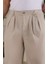 Erkek Beli Lastikli Pileli Baggy Pantolon 4