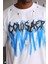 Unisex Oversize Kolye Dahil T-Shirt - Beyaz 1