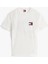 Tjm Reg Flag Graph Bckprnt T Ext Erkek Beyaz T-Shirt DM0DM21910YBL 5