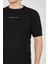 Unisex Jakar Kumaş Slim Fit T-Shirt - Siyah 4