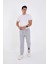Oversize Üç Iplik Baskılı Eşofman Pantolon - Gri 3