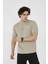 Unisex Bisiklet Yaka Slim Fit T-Shirt- Açık Yeşil 5
