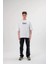 Unisex Bisiklet Yaka Baskılı Oversize T-Shirt - Siyah 4