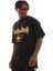 Unisex Oversize Kolye Dahil T-Shirt - Siyah 4