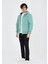 Unisex Tam Fermuarlı Kapşonlu Sweatshirt - Mint Yeşili 2
