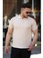 Erkek Yakası Fermuarlı Kısa Kollu T-Shirt 1
