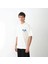 Unisex Bisiklet Yaka Baskılı Oversize T-Shirt - Beyaz 5