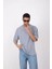 Unisex Basic Bisiklet Yaka Oversize T-Shirt - Gri 1