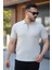 Erkek Fermuarlı Yakalı Kısa Kollu Tshirt 1