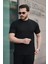 Erkek Kısa Kollu Örgü Kumaş Bisiklet Yaka T-Shirt 2