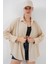Örme Oversize Gömlek 20264 - Bej 1