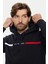 Erkek Th Chest Logo Drawstring Sweatshirt - Lacivert 4