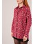 Eskitme Görünümlü Denim Bordo Gömlek 3