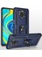 Xiaomi Redmi Note 9 Pro Kılıf Çift Katmanlı Polikarbon Koruma ve Manyetik Tutucu Stand Yüzük 7
