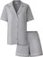 Bambu Şortlu Pijama Takımı / Gri Melanj 1