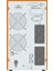 Powerback Plus Serisi 3 Kva Online 1f-1f 6X7AH Akü Ups Kesintisiz Güç Kaynağı 2
