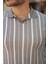 Erkek Yakalı Örme Kumaş Kısa Kollu T-Shirt 3