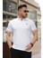 Beyaz Logo Nakışlı Polo Yaka Kısa Kollu Tişört -2518 1