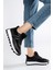 Kadın Siyah Spor Sneaker Ayakkabı 2