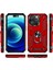 Apple iPhone 14 Pro Max Kılıf Çift Katmanlı Polikarbon Koruma ve Manyetik Tutucu Stand Yüzük 2