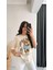 Teddy Baskılı Pamuklu Basic Tshirt Bej 4