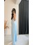 Beauty Beli Düğmeli Kumaş Pantalon Mavi 4